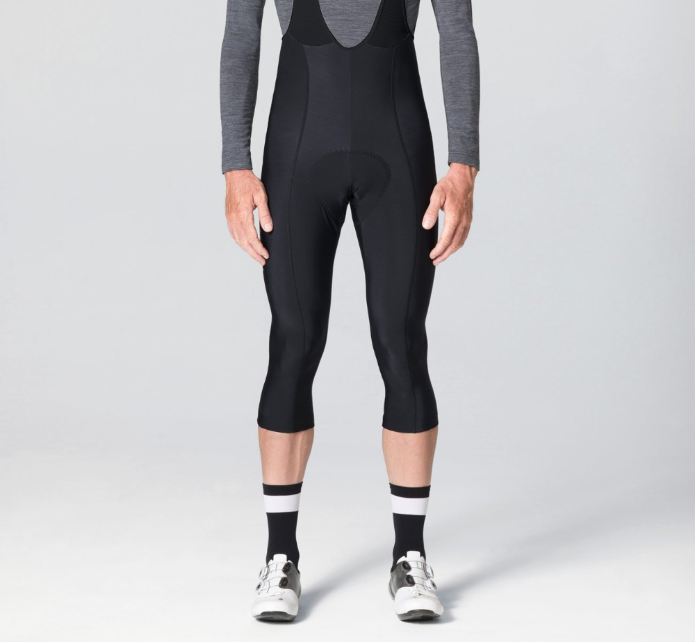 Race Bib - RISESBIK ขี่จักรยานกางเกง 3/4 ยาวความร้อนขนแกะขี่จักรยาน Bib Tights