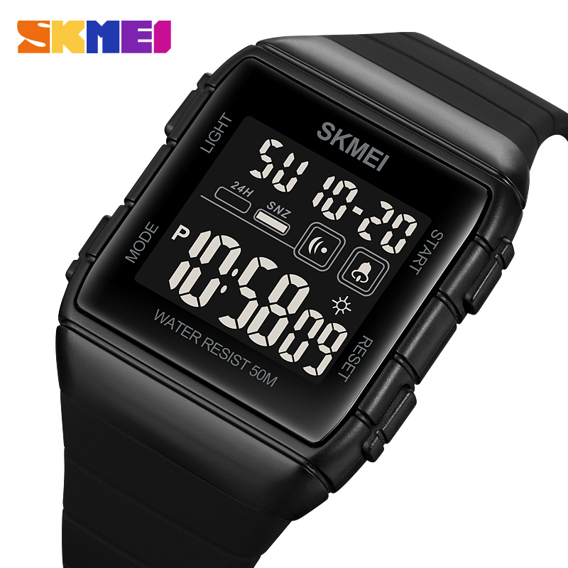 SKMEI นาฬิกาข้อมือ1960ไฟ LED,  - Running Watch บทวิจารณ์และราคา